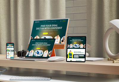 Healthcare Doctor Booking Website UI/UX Design doctor website ui ux design doctors portal design figma healthcare website figma website design healthcare ux design healthcare web interface design healthcare website uiux design medical appointment booking ui medical website design