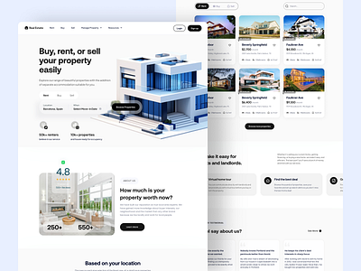 Real Estate Landing Page agency appart business clean design home landing page design landingpage property propertysearch real estate agency real estate web realestate ui uiux web webdessign website design