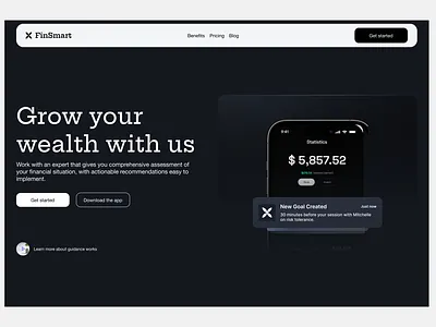 Fintech hero section fintech fintech hero section fintech website hero section landing page web page website