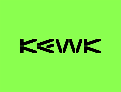 KEWK guideline identity lettering logo logotype typography