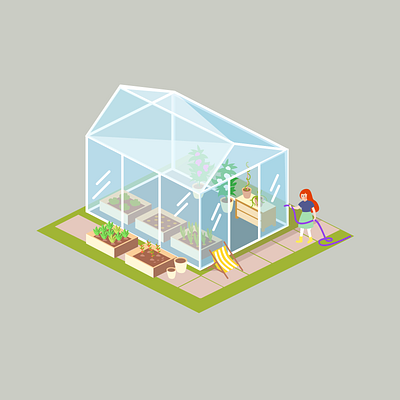 A Small Botanical Oasis in the City 2d botanicalgarden characterdesign citylife citymap design ecofriendly game geenspaces graphic design growing illustration illustrator isometric natureinthecity smallgarden urbannature urbanoasis vector vectorart