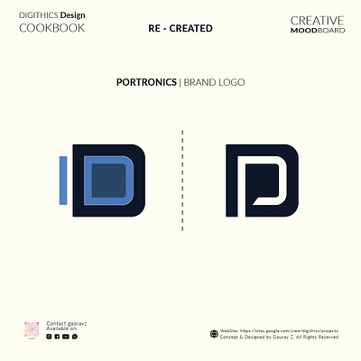 Recreated PORTRONICS India Brand Logo.