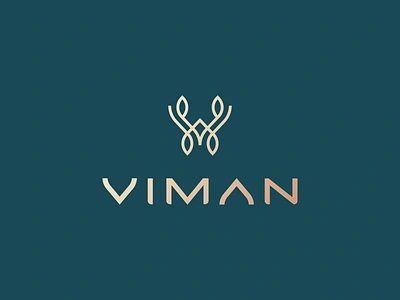 Viman Logo Design abstract branding clever elegant logo fashion logo flower logo high end logo life style logo line logo logo luxury logo minimal monogram logo plant logo premium logo stylish logo typeface v v logo wordmark