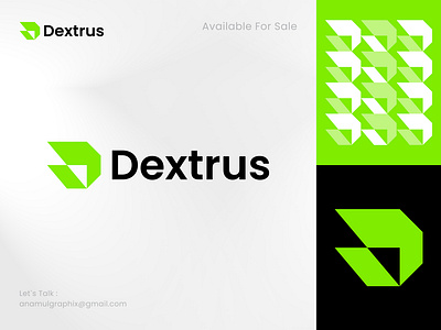 Geomatric D Letter with Tech Brand Logo Design branding d logo fintech futuristic identity software logo tech tech logo visual design