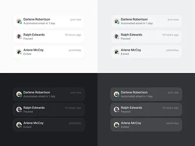 Sequences Item automation automations avatar card date description exit pause sequences status