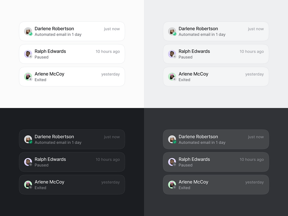 Browse thousands of Status Card images for design inspiration | Dribbble