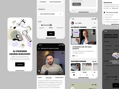 AI courses mobile interaction ai interface mobileapp mobileinteraction saas uiux userinterface