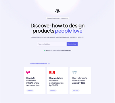 Mind the UX – Landing Page branding ui ux