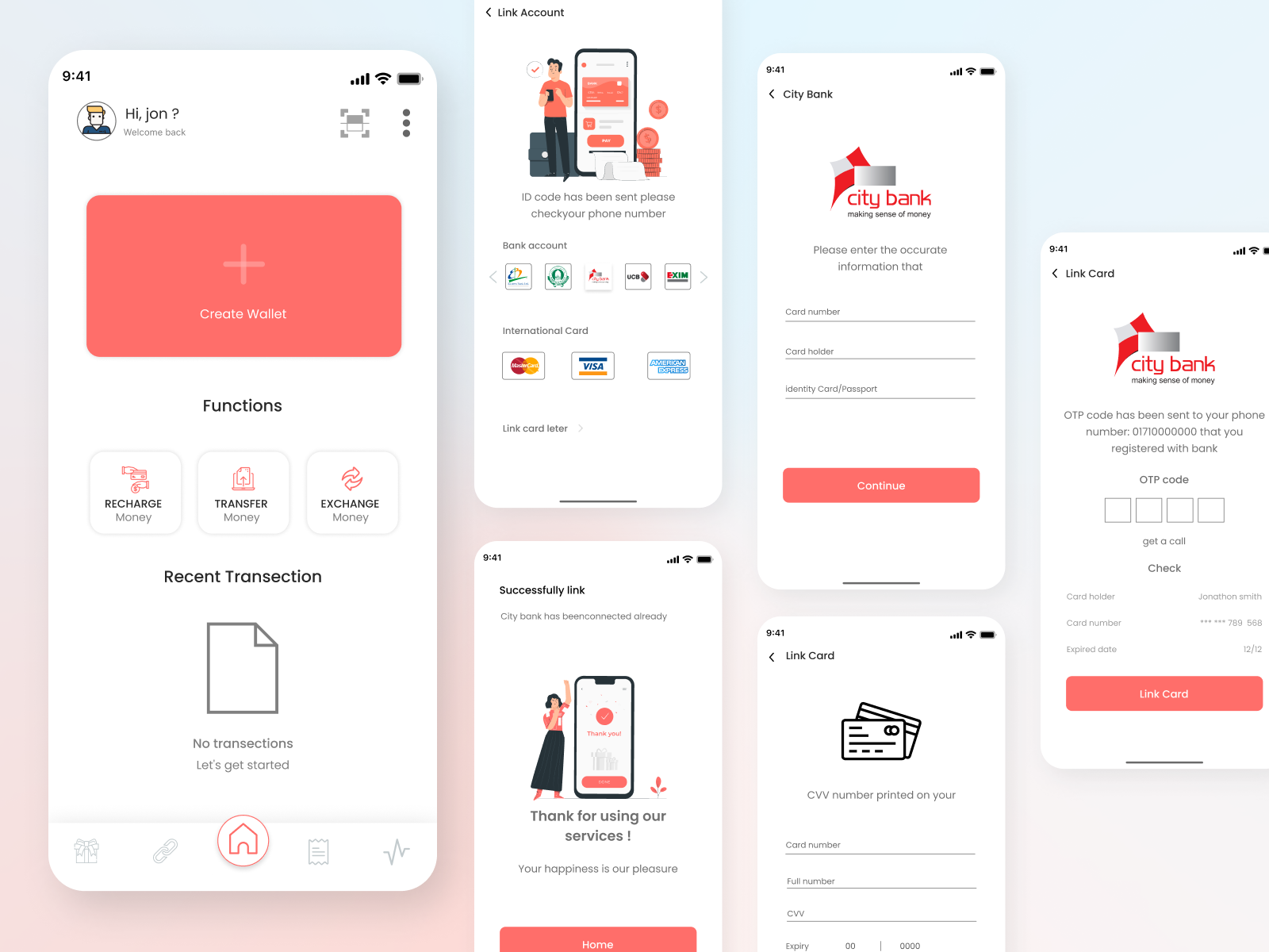 Example of Professional Mobile UI/UX Design Service