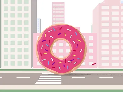 WTF?! Donut! 2d animation 3d animation after effects animation donut motion design motion graphics