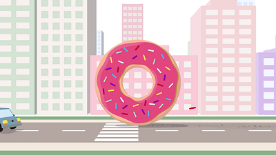 WTF?! Donut! 2d animation 3d animation after effects animation donut motion design motion graphics