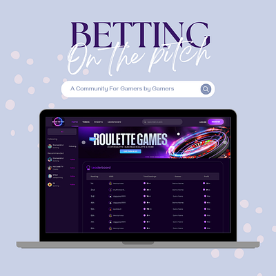 Betting Games bet betting betting dashboard betting games casino casino referral system dashboard games graphic design odds online games sportsbook stream streams ui