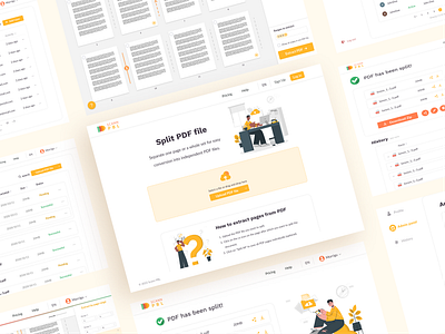 PDF Splitter cleandesign designsystem figma highfidelity minimalui pdfsplitter pdftool productdesign prototype responsivedesign ui uidesign userexperience userinterface uxdesign webapp
