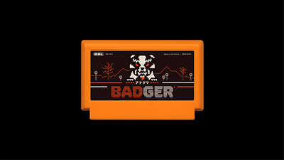 'BADger' – Famicase 2024 design famicase games graphic design illustration illustrator logo my famicase nintendo retro typography vector video games