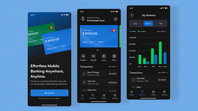 Fintech Mobile UI app branding design designer mobile ui ui design