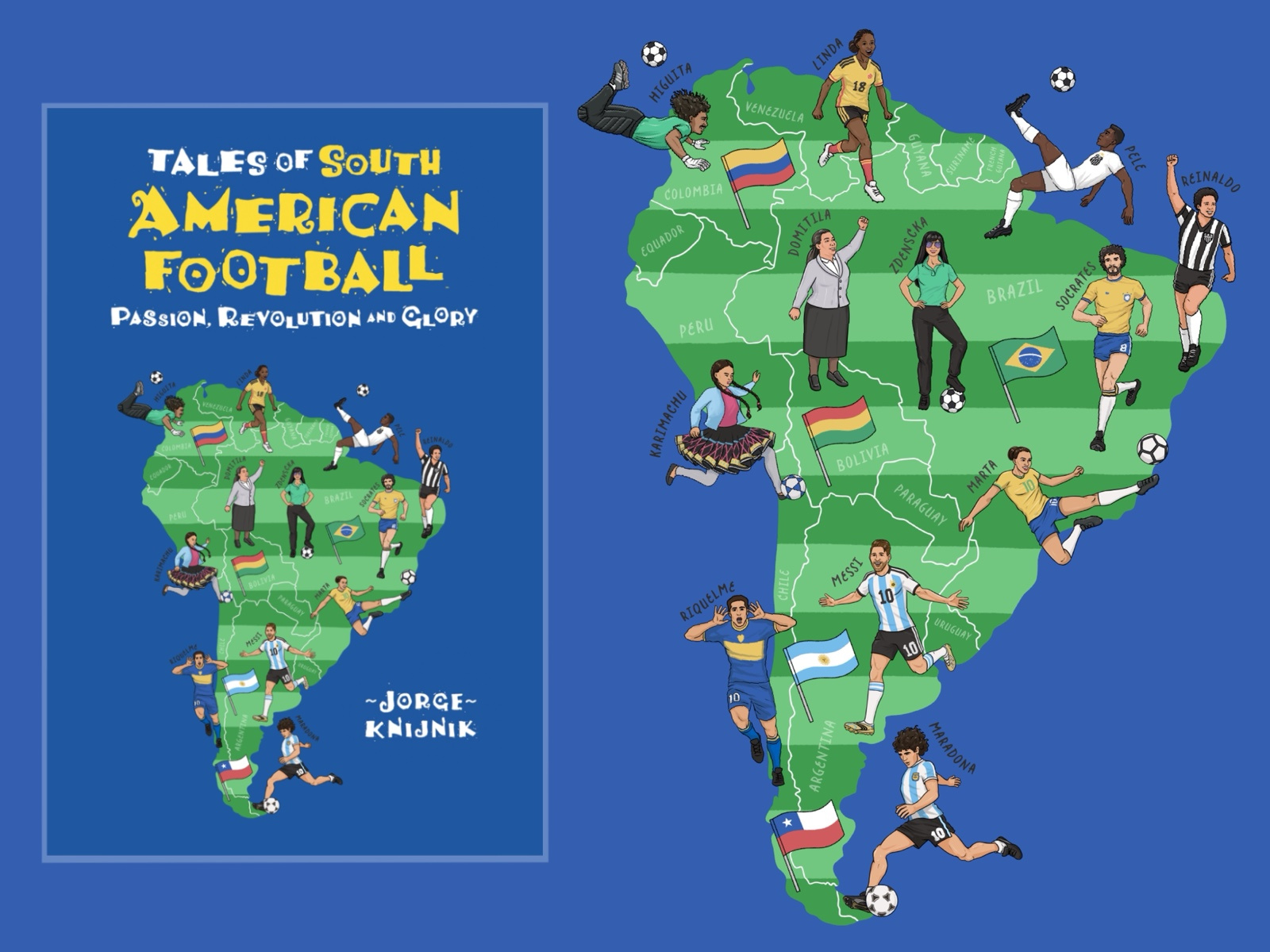 Example of Colorful Packaging Illustration