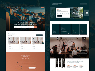 Seed Real Estate website homepage agency app branding design homepage illustration logo marketing real estate ui ux web website