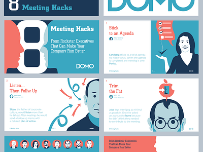 8 Meeting Hacks Deck deck graphic design layout power point presentation