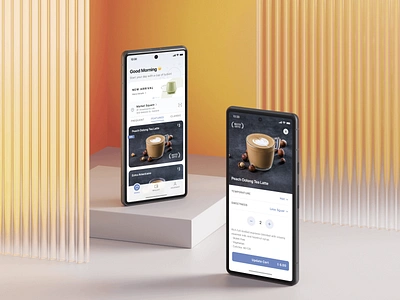 Coffee Ordering App UI Design ☕️ appdesign coffee coffeeapp mobiledesign ordersystem ui