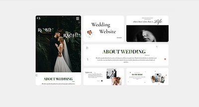 Wedding website template animation branding design graphic design logo minimal motion graphics ui ux web webdesign website wedding