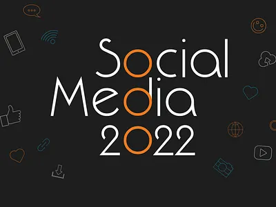Social Media 2022 ads advertising black blue colors design facebook graphic design linkedin logo design orange posts slides social social media twitter white