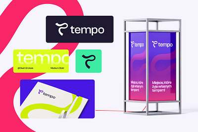 Tempo logo branding graphic design logo ui