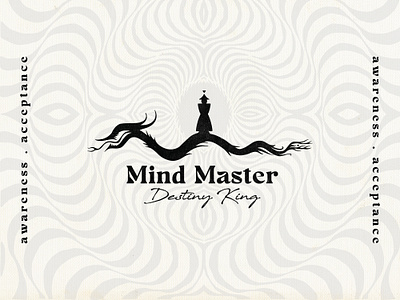 Mind Master - Destiny King artwork brand identity branding divine dragon god graphic design logo logodesign mandala monk occult spiritual