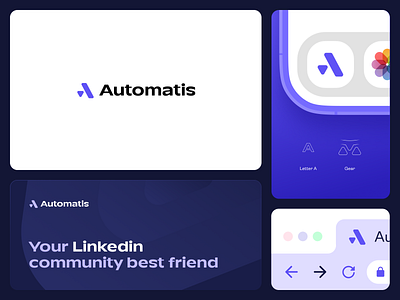 Automatis — logo design anthracite automatis branding logo startup