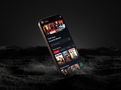 Movie Streaming App Concept app design branding design designer graphic design graphic designer illustration logo ui uiux