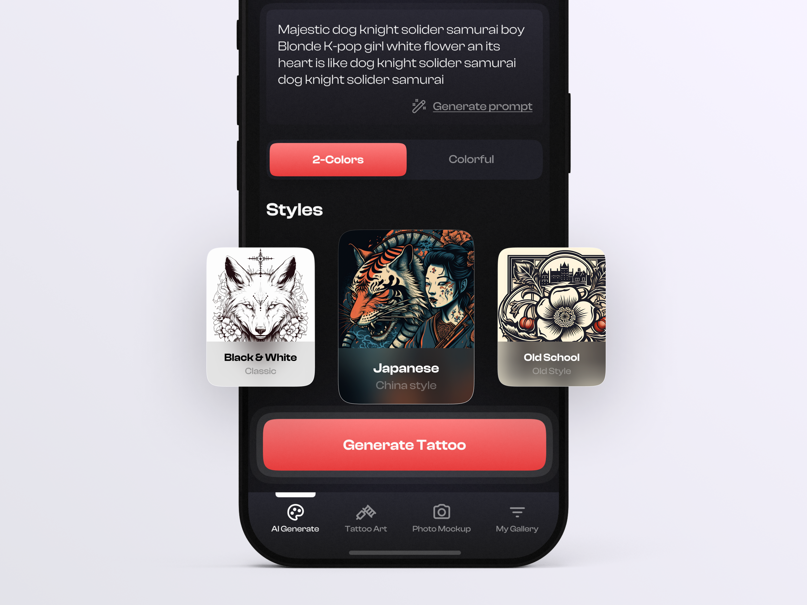 AI Tattoo Maker | UX/UI iOS Mobile app ai app app design camera create create tattoo design design app design mobile app maker mobile mobile app mobile interface responsive tattoo tattoo sketch ui ui design ux ux research