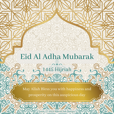 Eid Al Adha 2024 2024 canva design graphic design illustration