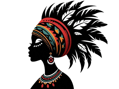 Joyful African Woman Dancing in Traditional Attire 3d accent african music african vibes journal african woman african woman pride t shirt animation branding colorful dress comfort design detailed artwork graphic design illustration logo motion graphics typography ui ux vector