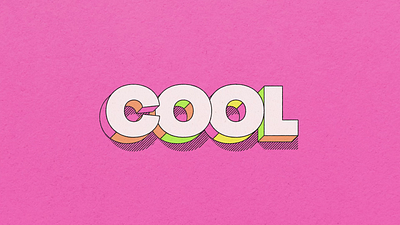 COOL Extruded 3D Type with Stroke 2d animation 3d 3d animation after effects animation font animation motion design motion graphics text animation typography