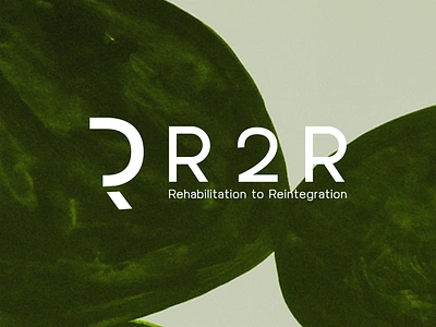 R2R - Rehabilitation to Reintegration branding graphic design logo