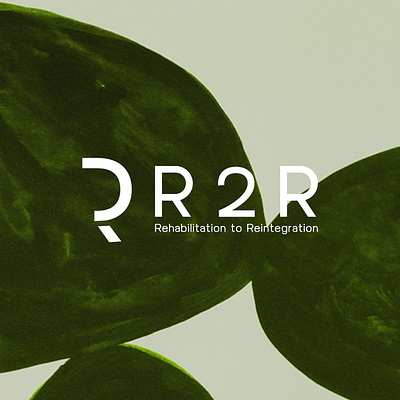 R2R - Rehabilitation to Reintegration branding graphic design logo