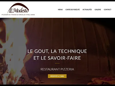 Restaurant pizzeria: Il Modesto animation design elementor mobile ui ux web wordpress