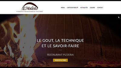 Restaurant pizzeria: Il Modesto animation design elementor mobile ui ux web wordpress