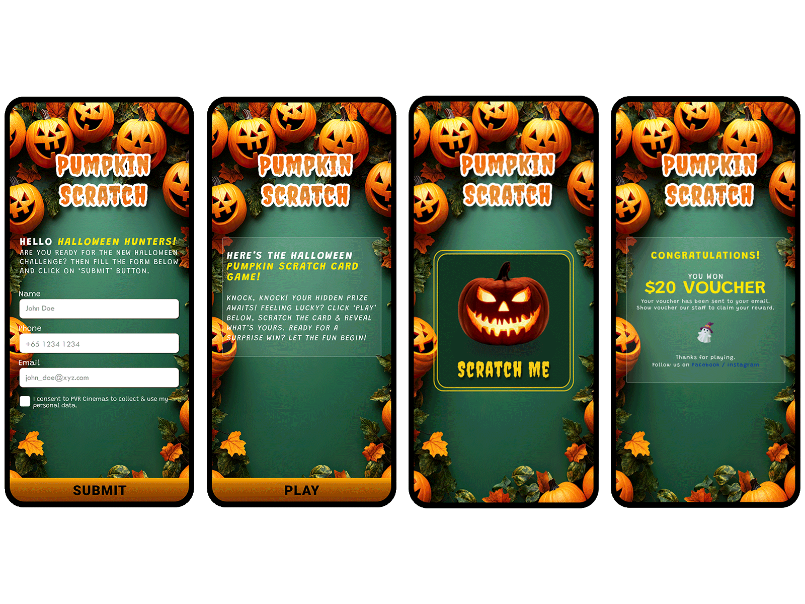 Halloween Campaign: Scratch & Win customer engagement customer retention digital voucher evoucher gamification halloween loyalty program luck based game mobile voucher online marketing reward management scratch and win scratch card game scratch card program user engagement voucher vouchermatic