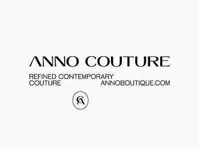ANNO COUTURE boutique branding couture fashion font logo logotype luxury minimalist simple typography wordmark