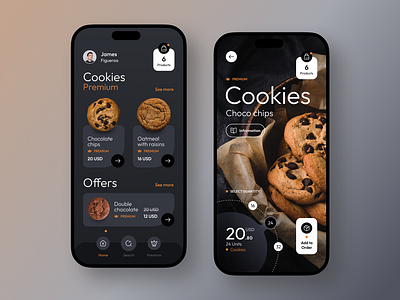 Cookies - ecommerce app app branding design graphic design illustration logo typography ui ux vector