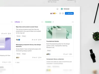 Project Management — Kanban View activity dashboard design desktop kanban management project management saas sidebar task task manager taskboard timeline ui user interface ux web web app