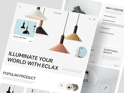 ECLAX - Interior ecommerce website app branding design graphic design illustration logo typography ui ux vector
