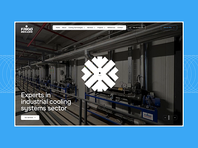 Frigo Mekanik cooling design figma freeze industrial portfolio product ui ux webdesign