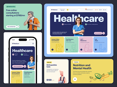 Medicare Website Design for Healthcare ui