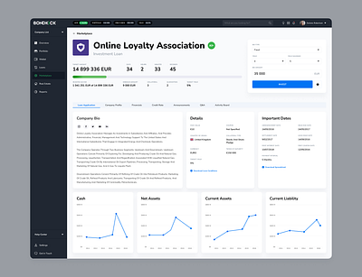 Loan Application crypto dashboard design investment platform product design trading ui ux web