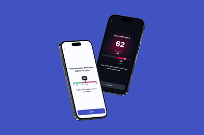 Your health age assessment bmi chart health health age health and wellbeing health and wellness interface mobile mobile app ui ux