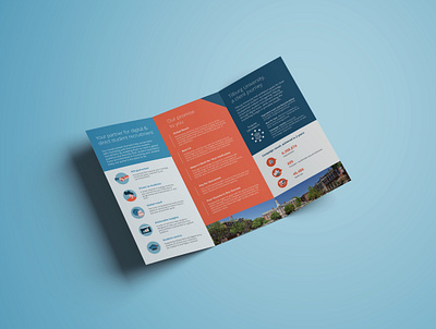 Studyportals leaflet branding graphic design