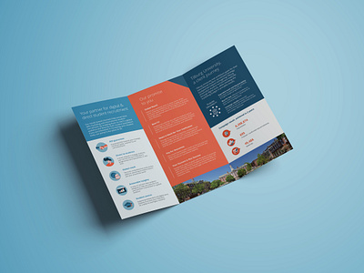 Studyportals leaflet branding graphic design