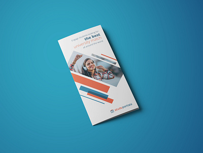 Studyportals leaflet branding graphic design