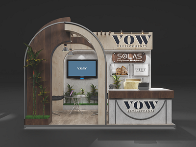 booth design 3d booth render sketchup vray